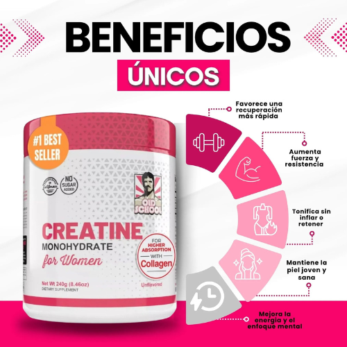 Creatina con Colágeno Hidrolizado El Secreto para una Piel Hermosa y Firme