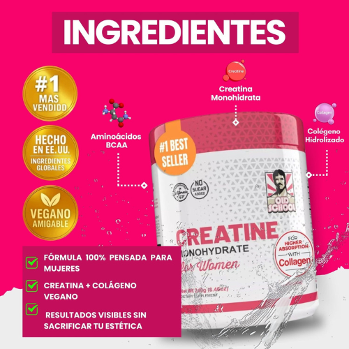 Creatina con Colágeno Hidrolizado El Secreto para una Piel Hermosa y Firme