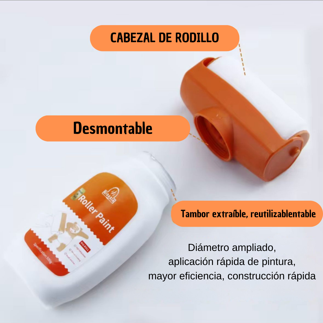 RODILLO PORTATIL CON PINTURA (RECARGABLE) 500ML