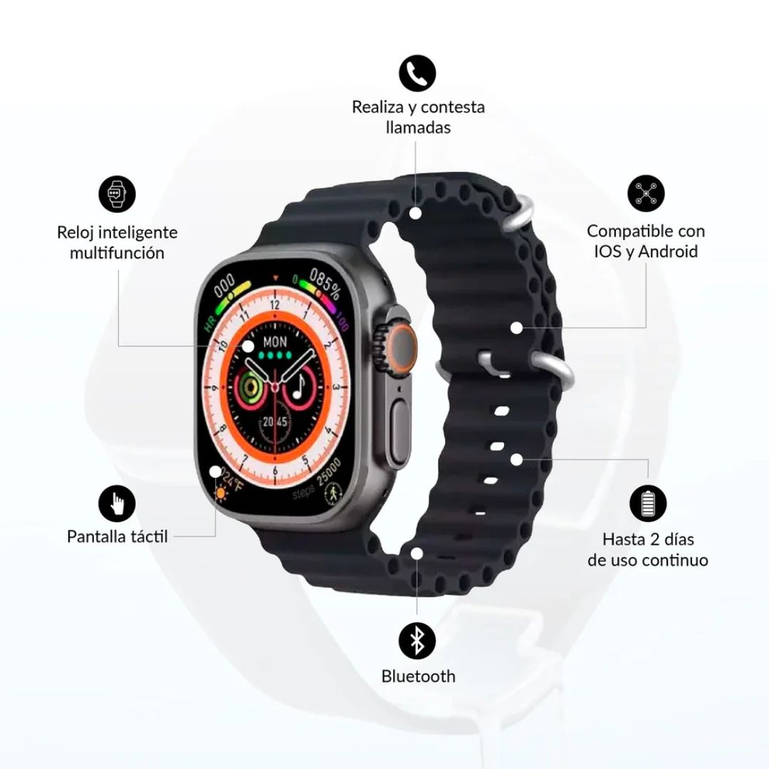 El Futuro en Tu Muñeca Smartwatch 8 UltraPro