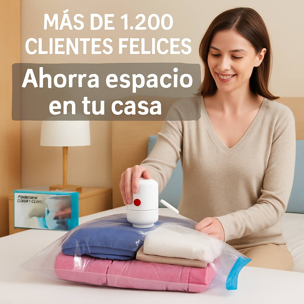 Pack Bomba al Vacío + Bolsas la mejor Compra que puedes hacer 30% Descuento