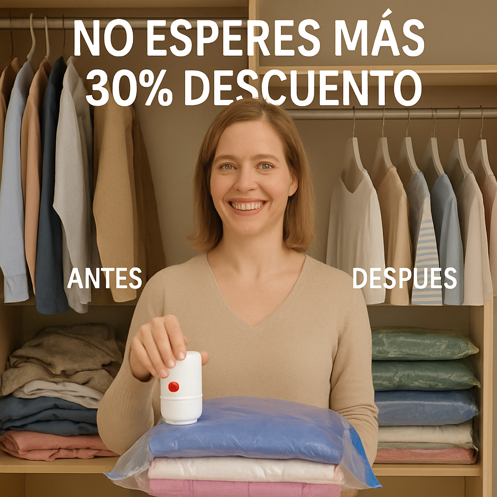 Pack Bomba al Vacío + Bolsas la mejor Compra que puedes hacer 30% Descuento