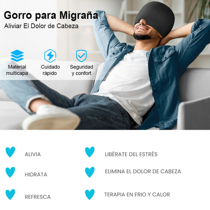 ALIVIA DOLOR MIGRAÑA NUEVO GORRO HIDROGEL