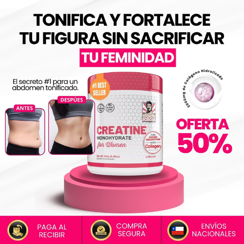 Creatina con Colágeno Hidrolizado El Secreto para una Piel Hermosa y Firme