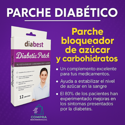 Diabest Parches para Diabéticos. Bloqueador de Azúcar y Carbohidratos