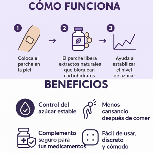 Diabest Parches para Diabéticos. Bloqueador de Azúcar y Carbohidratos