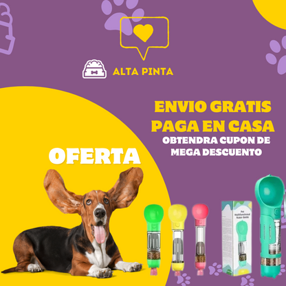 Botella Dispensadora 3 En 1 Para Mascota