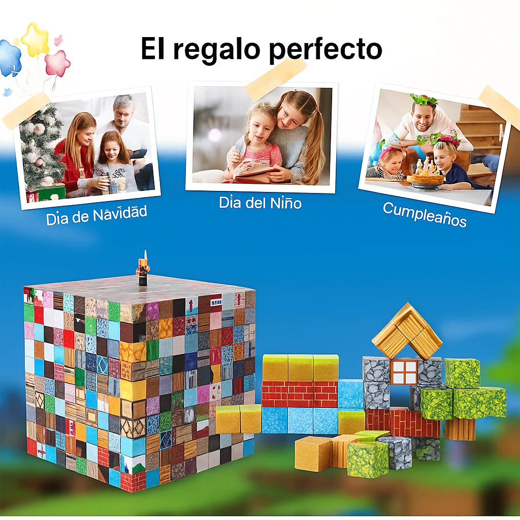 Bloques Magnéticos Bosque 28 PCS